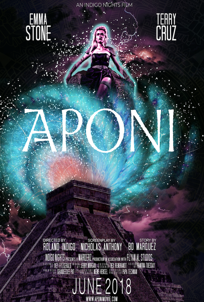 Poster for time traveling sci-fi movie Aponi.