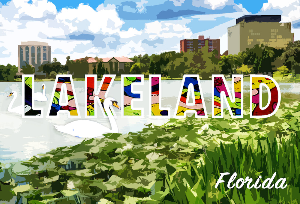 Postcard for Lakeland, Florida.